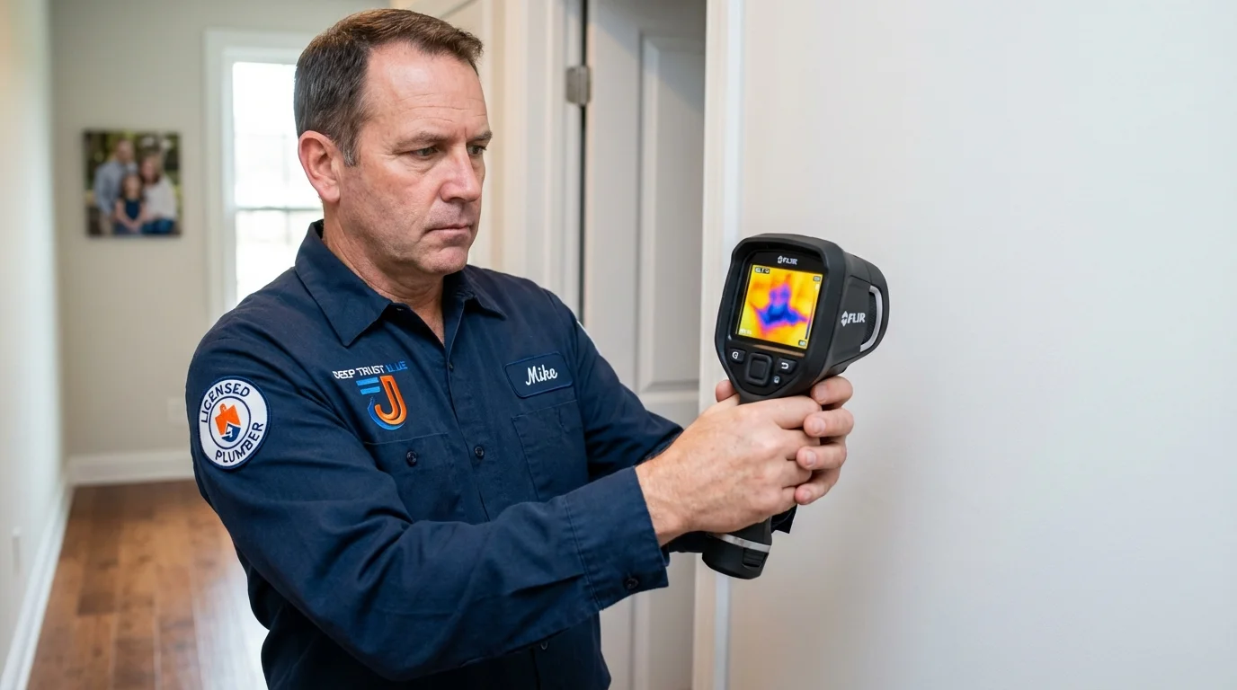 Thermal imaging leak detection by Johns Plumbing LLC in Amelia Court House